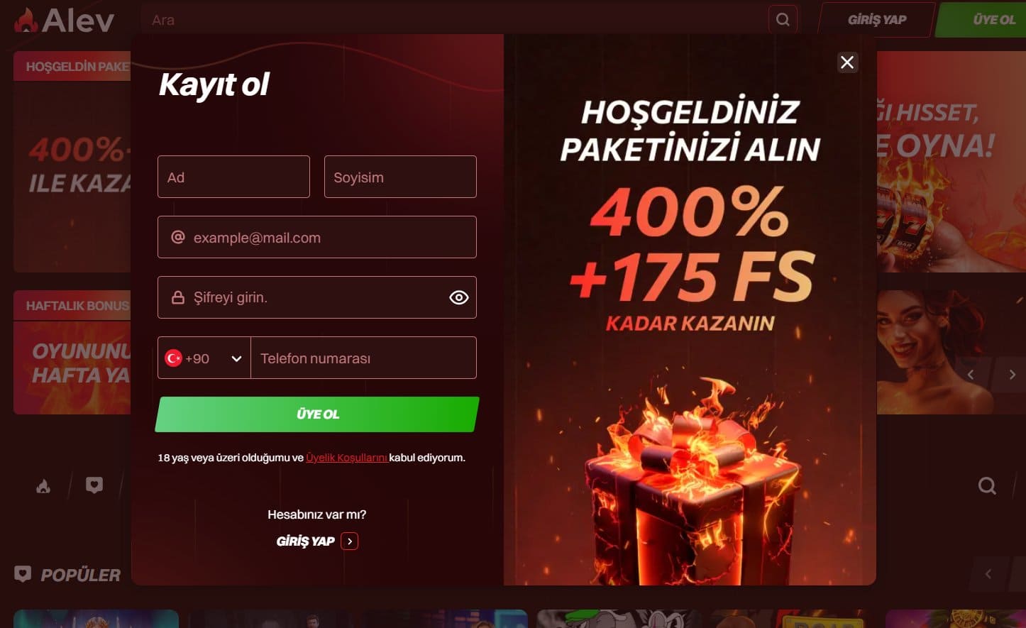 Alev casino 2025